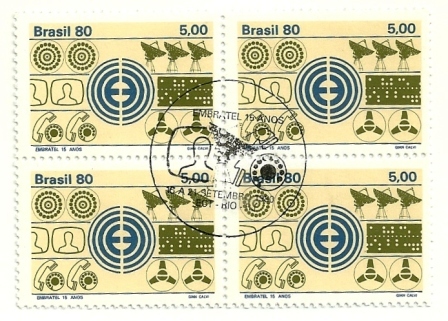 QC1160CBC- Embratel - 15 anos - Símbolos - 1980 -CBC