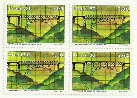 QC1173MINT- Centenário do Clube de Engenharia - Viaduto - 1980 -MINT