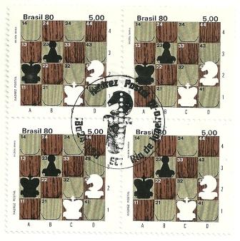 QC1174CBC- Xadrez Postal - Tabuleiro - 1980 -CBC