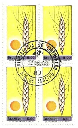 QC1175CPD- Dia Nacional de Ação de Graças - Sol e Espiga - 1980 -CPD