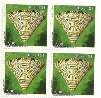 QC1195MINT- Museu de Ciências - Nacional - Arqueológico e Artes Populares de Paranaguá - Urna Funerária - 1981 -MINT