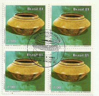 QC1196CBC- Museu de Ciências - Nacional - Arqueológico e Artes Populares de Paranaguá - Cerâmica - 1981 - CBC