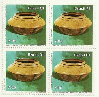 QC1196MINT- Museu de Ciências - Nacional - Arqueológico e Artes Populares de Paranaguá - Cerâmica - 1981 - MINT