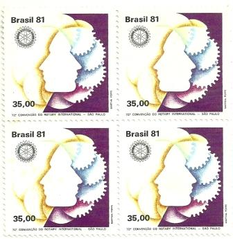 QC1202MINT- 72ª Convenção do Rotary Internacional - São Paulo - Perfis - 1981 - MINT