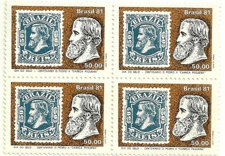 QC1210MINT- Dia do Selo - Centenário da Emissão D. Pedro II - "Cabeça Pequena" - 1981 - MINT
