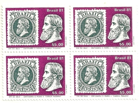 QC1211MINT- Dia do Selo - Centenário da Emissão D. Pedro II - "Cabeça Pequena" - 1981 - MINT