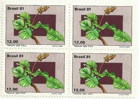 QC1219MINT - Flora Brasileira do Planalto Central - Palicourea - 1981 - MINT