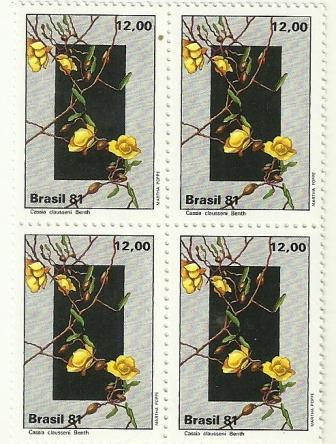 QC1221MINT - Flora Brasileira do Planalto Central - Cassia Clausseni - 1981 - MINT