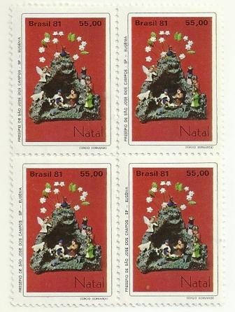 QC1229MINT - Natal Presépios Populares - S. J. Campos - 1981 - MINT