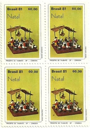 QC1230MINT - Natal Presépios Populares - Taubaté - 1981 - MINT