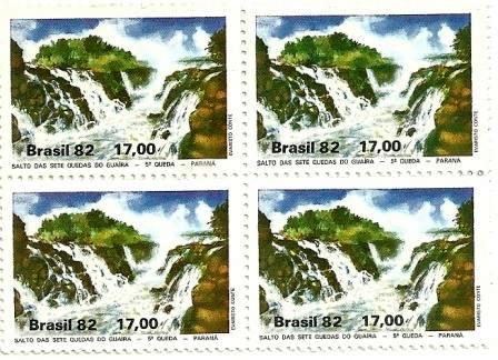 QC1255MINT - Salto das Sete Quedas do Guaíra - 5ª Queda - 1982 - MINT