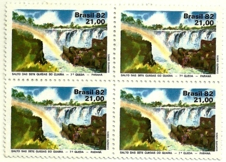 QC1256MINT - Salto das Sete Quedas do Guaíra - 7ª Queda - 1982 - MINT