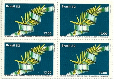 QC1264MINT - 20 Anos da Palma de Ouro ao Filme " o Pagador de Promessa" - 1982 - MINT
