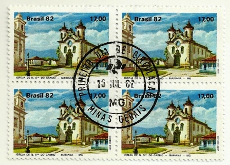 QC1267CPD - Turismo o Barroco Mineiro - Igreja N. Sra. Carmo - 1982 - CPD