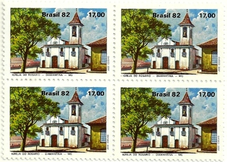 QC1268MINT - Turismo o Barroco Mineiro - Igreja do Rosário - 1982 - MINT