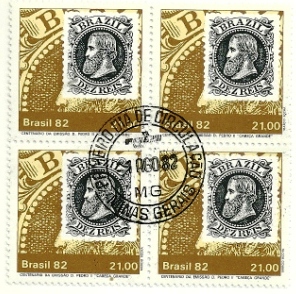 QC1270CPD - Dia do Selo Centenário da Emissão D. Pedro II "Cabeça Grande" - Dez Réis - 1982 - CPD