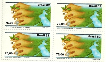 QC1271MINT - Zona Franca de Manaus - Três Mãos - 1982 - MINT