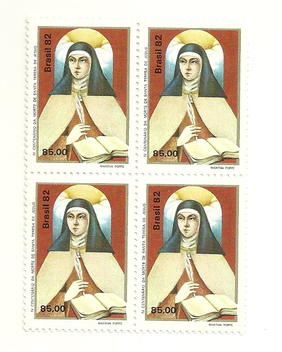 QC1280MINT - IV Centenário da Morte de Santa Tereza de Jesus - 1982 - MINT