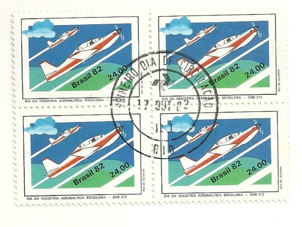 QC1287CPD - Dia da indústria Aeronáutica Brasileira - Avião- 1982 - CPD