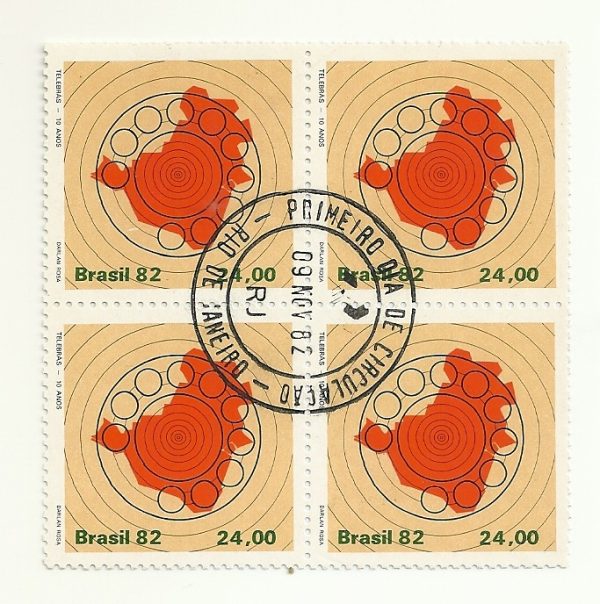 QC1289CPD - Telebrás 10 anos - Mapa - 1982 - CPD