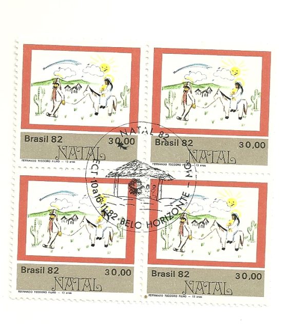 QC1292CBC - Natal Desenhos Infantis - Fuga para o Egito - 1982 - CBC