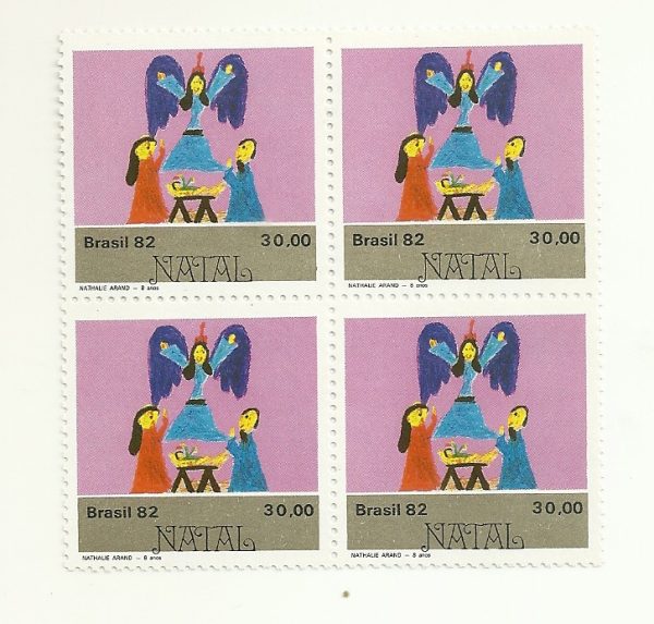 QC1293MINT - Natal Desenhos Infantis - Nascimento de Jesus   - 1982 - MINT