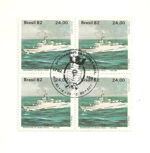 QC1302CBC - Bicentenário da Escola Naval - Navio Brasil - 1982 - CBC