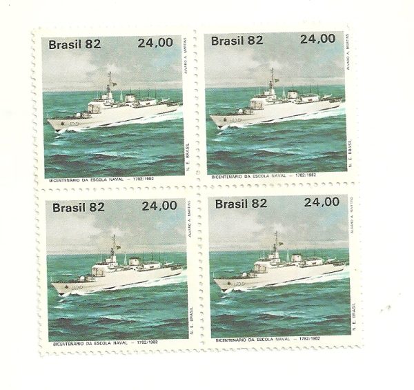 QC1302MINT - Bicentenário da Escola Naval - Navio Brasil   - 1982 - MINT
