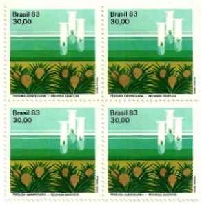 QC1315MINT - Conquistas da Pesquisa Agropecuária Brasileira - Rec. Genéticos - 1983 - MINT