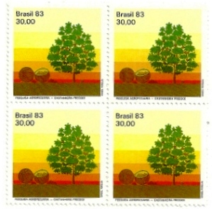 QC1316MINT - Conquistas da Pesquisa Agropecuária Brasileira - Castanheira - 1983 - MINT