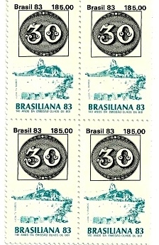 QC1335MINT - 140 Anos da Emissão "Olhos de Boi" 1983 - 30rs. - MINT