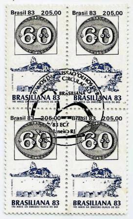 QC1336CBC - 140 Anos da Emissão "Olhos de Boi" 1983 - 60rs - CBC