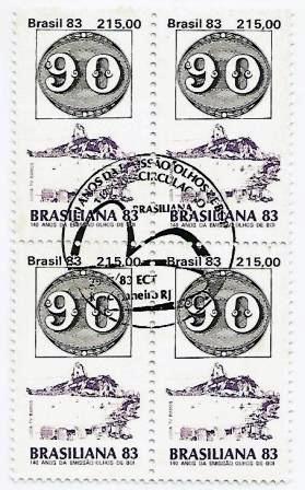 QC1337CBC - 140 Anos da Emissão "Olhos de Boi" 1983 - 90rs - CBC