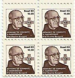 QC1369MINT - Campanha contra o Mal de Hansen - Frei Borgard - 1983 - MINT