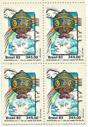 QC1370MINT - Bicentenário do 1º Voo do Homem por Balão - Irmãos Montgolfier - França - 1983 - MINT