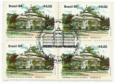 QC1372CBC - Centenário do Palácio de Cristal - Petrópolis - RJ - 1984 - CBC