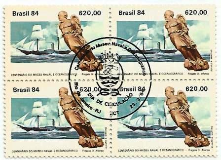 QC1374CBC - Centenário do Museu Naval e Oceanográfico - RJ - 1984 - CBC