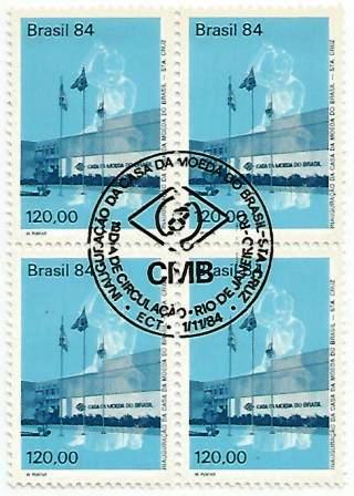 QC1422CBC - Inauguração da Casa da Moeda do Brasil - Santa Cruz/RJ - 1984 - CBC