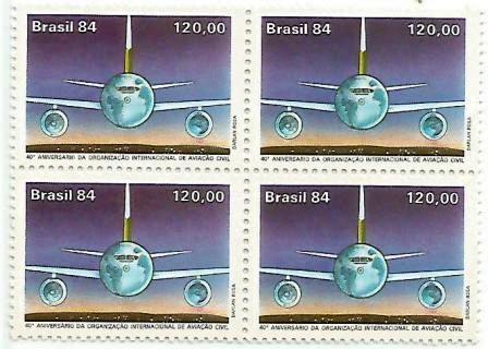 QC1436MINT - 40° Aniversário da Organização Internacional de Aviação Civil - 1984 - MINT