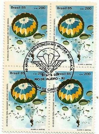 QC1442CBC - 40 anos de Paraquedismo Militar no Brasil - 1985 - CBC