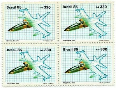 QC1476MINT - Programa AMX - Jato Militar - 1985 - MINT