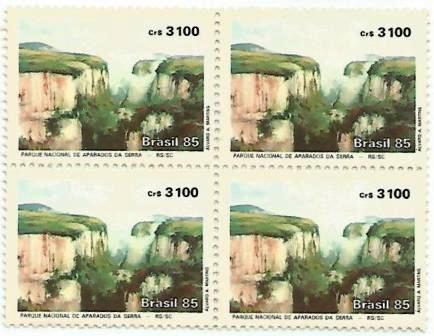 QC1482MINT - Parque Nacional de Aparados da Serra - RS/SC - 1985 - MINT