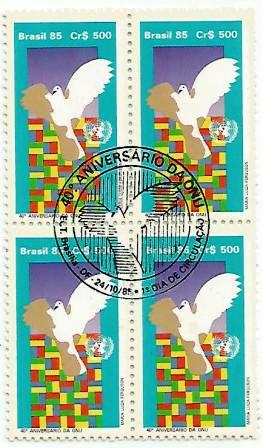 QC1492CBC - 40º Aniversário da ONU - 1985 - CBC