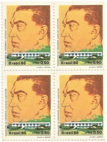 QC1518MINT - HOMENAGEM AO PRESIDENTE JUSCELINO KUBITSCHEK (1902-1976) - 1986 - MINT