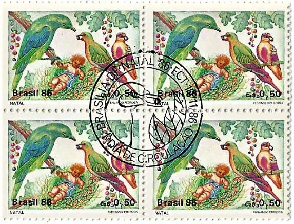 QC1530CBC - NATAL 86 - PÁSSAROS - 1986 - CBC
