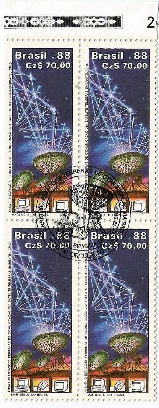 QC1617CBC - ANSAT 10 ESTAÇÕES TERRENAS DE COMUNICAÇÃO VIA SATÉLITE TELEBRÁS EMBRATEL - CPqD - 1988 - CBC