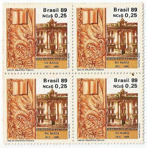 QC1620MINT - ANO DA BIBLIOTECA PÚBLICA - 1989 - MINT