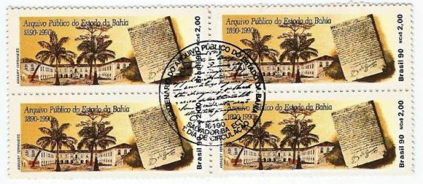 QC1664CBC - CENTENÁRIO DO ARQUIVO PÚBLICO DO ESTADO DA BAHIA - 1990 - CBC