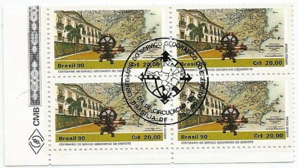 QC1686CBC - CENTENÁRIO DO SERVIÇO GEOGRÁFICO DO EXÉRCITO - 1990 - CBC