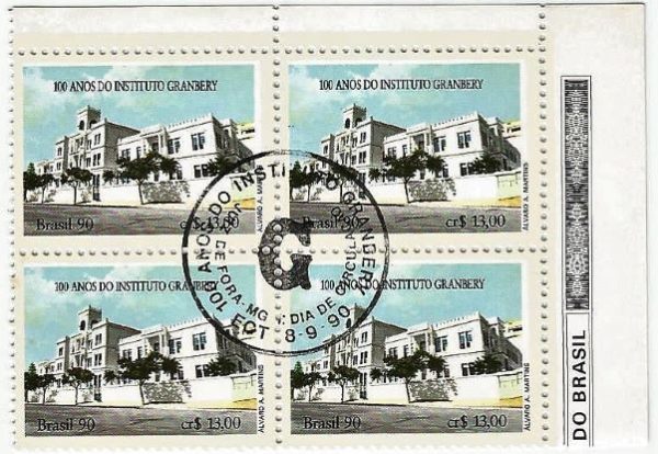QC1695CBC - CENTENÁRIO DO INSTITUTO DE ENSINO GRANBERY (BISPO METODISTA) "JUIZ DE FORA HIGH SCHOOL AND SEMINARY"  - 1990 - CBC